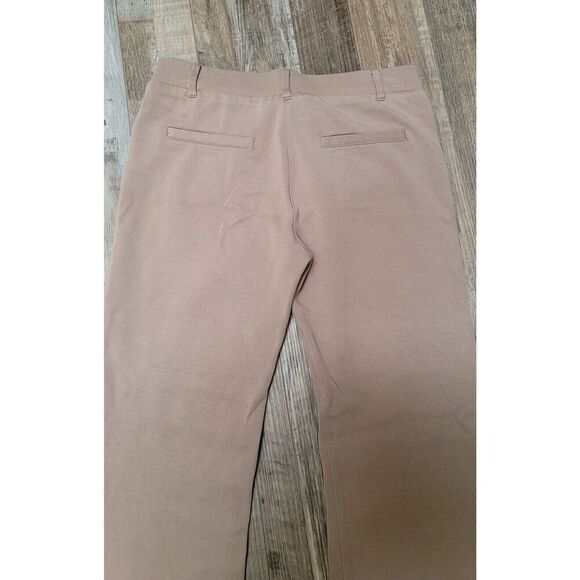 Betabrand Pants Women Small Petite Tan Bootcut Mid Rise Stretch Flare Dress - Picture 6 of 9